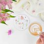 'Pressed Flowers' Floral Ceramic Coaster Set, thumbnail 3 of 9