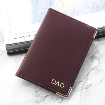 Personalised Luxury Leather Passport Cover, 6 of 7