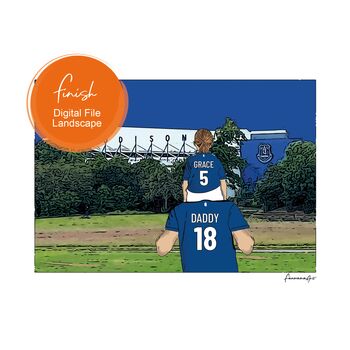 Everton Fc Personalised Football Gift, Print Or Card, 2 of 10