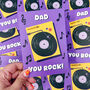 Father's Day Card Music 'Dad You Rock', thumbnail 4 of 5