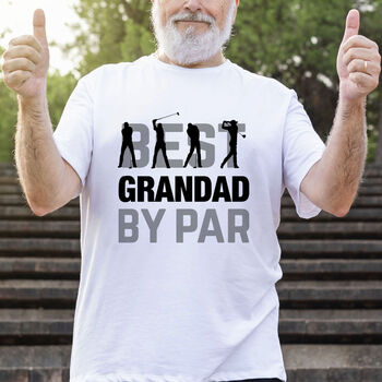 Personalised Best By Par Golfing Men's T Shirt, 2 of 4