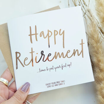 Happy Retirement Card | Personalised Card, 2 of 2