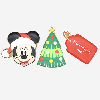 Disney Mickey Mouse Hand Iced Personalised Christmas Letterbox Biscuits, 3 of 3