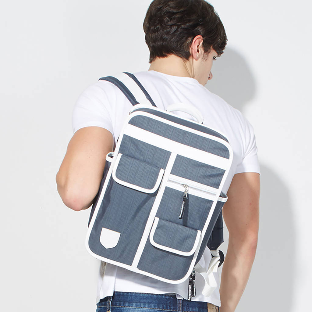 Multi Pocket Retro Backpack, 1 of 12