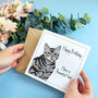 Personalised Cat Birthday Card, thumbnail 3 of 6