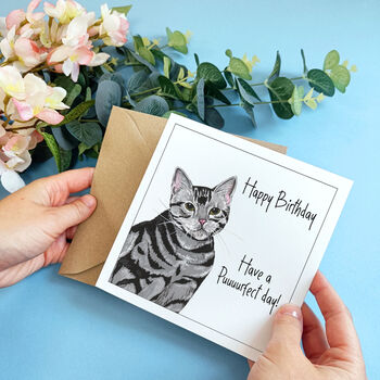 Personalised Cat Birthday Card, 3 of 6