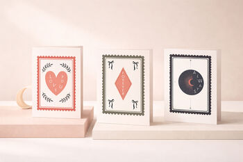 Valentine’s Day Love Card – Modern Love You Heart Card, 3 of 3