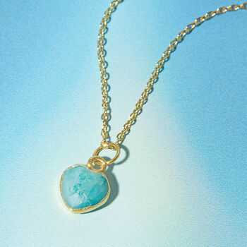 Healing Heart Emerald Gemstone Necklace, 3 of 7