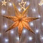 Caramel Christmas Star Lantern, thumbnail 1 of 4