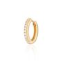 Clear Stone Single Conch Hoop Earring, 11mm, thumbnail 1 of 5
