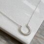 Sterling Silver Marrakech Horseshoe Necklace, thumbnail 4 of 11