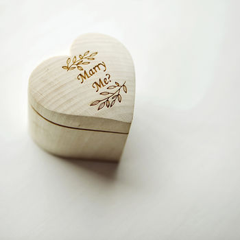 Heart Shape Personalised Ring Box, 4 of 4