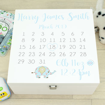 Luxury Calendar New Baby Memory Box, 2 of 6