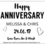 Personalised Anniversary Champagne/Prosecco Gift Label, thumbnail 5 of 8