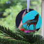 Starry Wolf Mirror Personalised Christmas Decoration, thumbnail 3 of 5