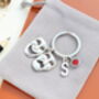Drama Masks Personalised Keyring Theatre Gift, thumbnail 8 of 10