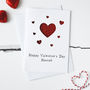Personalised Valentine's Hearts Cut Out Card, thumbnail 2 of 3