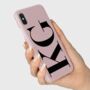 Personalised Dusty Pink Initial Phone Case, thumbnail 3 of 6