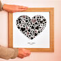 Personalised Lots Of Love Hearts Print Unframed, thumbnail 2 of 2