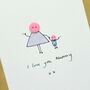 Personalised 'Button Mummy' Handmade Card, thumbnail 4 of 12