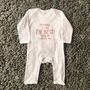 Mummy You're The Best! Mothers Day Rose Gold Babygrow, thumbnail 4 of 5