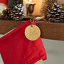 I Believe Circle Custom Christmas Leather Tag, thumbnail 1 of 3