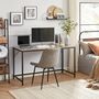 Computer Desk Industrial Style Metal Frame Home Office, thumbnail 1 of 12