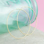 Thread Hoops In Gold Plate, Silver And Rose Gold Plate, thumbnail 1 of 8