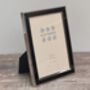 Sixtrees Black Border Photo Frame, Five X Seven, thumbnail 1 of 3