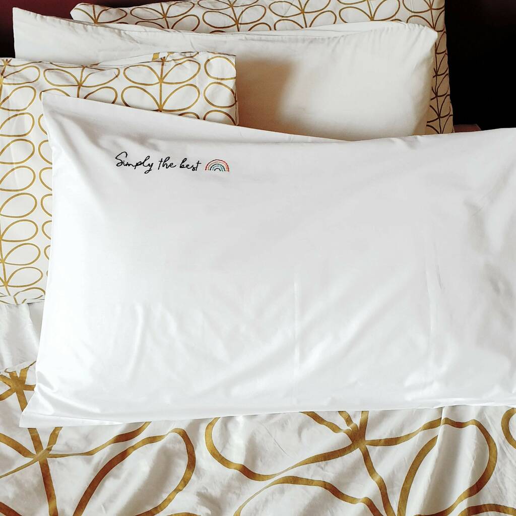 Personalised Message Pillowcase With Nhs Donation By B Line Bespoke