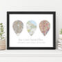 Your Favourite UK Places Personalised Map Print, thumbnail 1 of 11