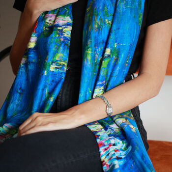 Claude Monet's 'The Water Lily Pond' Scarf, 3 of 5
