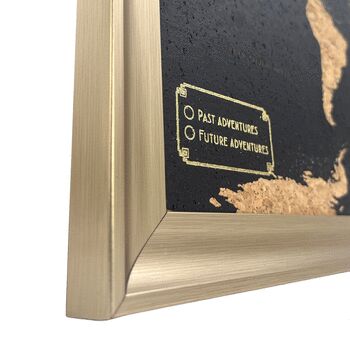 World Travel Map With Pins Cork Board Traveller Gifts, 7 of 10