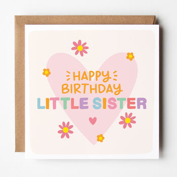 Happy Birthday Card For Sister/Sis/Big/Little/Sister In Law, 6 of 7