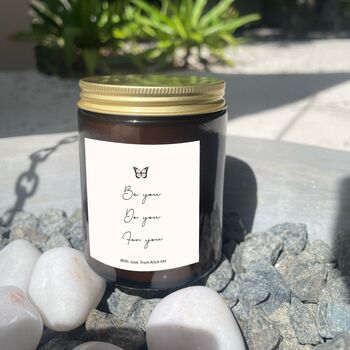 Be You Personalised Candle Gift, Natural Coconut Wax, 2 of 2