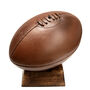 Vintage Full Cowhide Leather Rugby Ball – Handcrafted, thumbnail 6 of 8