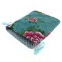 Floral Velvet Drawstring Cosmetics / Wash Bag, thumbnail 2 of 2