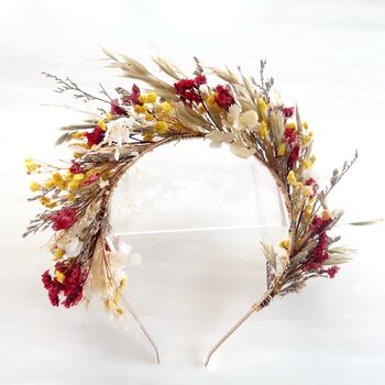 Red And Yellow Flower Crown, 2 of 6