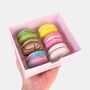 Engagement Congratulations Iced Biscuits And Macarons Hamper Gift, thumbnail 5 of 6