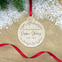 Personalised Wreath Memorial Circle Bauble Acrylic Hanging Decoration, thumbnail 1 of 2