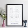 Personalised Family Print Wordsearch Names Gift, thumbnail 3 of 10