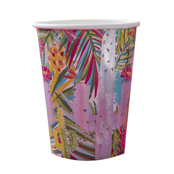 Tropical Iridescent Foiled Paper Party Cups, 2 of 2