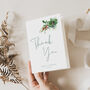 Wedding Thank You Cards Christmas Festive, thumbnail 2 of 6