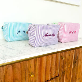 Personalised Monogramed Makeup Bag, 5 of 8