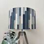 Seattle Blue Retro Style Drum Lampshades, thumbnail 4 of 8