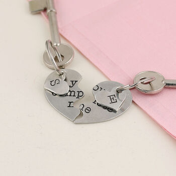 Couples Gift You Complete Me Personalised Keyring, 4 of 5