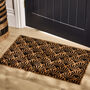 Verona Art Deco Black Scallop Doormat, thumbnail 1 of 4