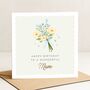 Personalised Birthday Card For Mum With Flowers, thumbnail 1 of 7