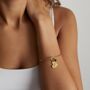 Personalised Heart Knot Gemstone Bangle, thumbnail 6 of 8