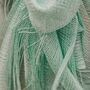 Aquamarine Viscose Metallic Wrap Scarf, thumbnail 3 of 5